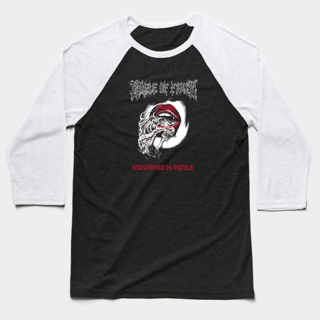 Lips Of War Baseball T-Shirt by Visionary Canvas